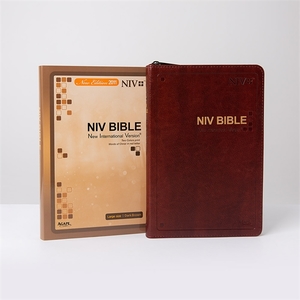 영문 NIV BIBLE 대단본 지퍼 다크브라운
